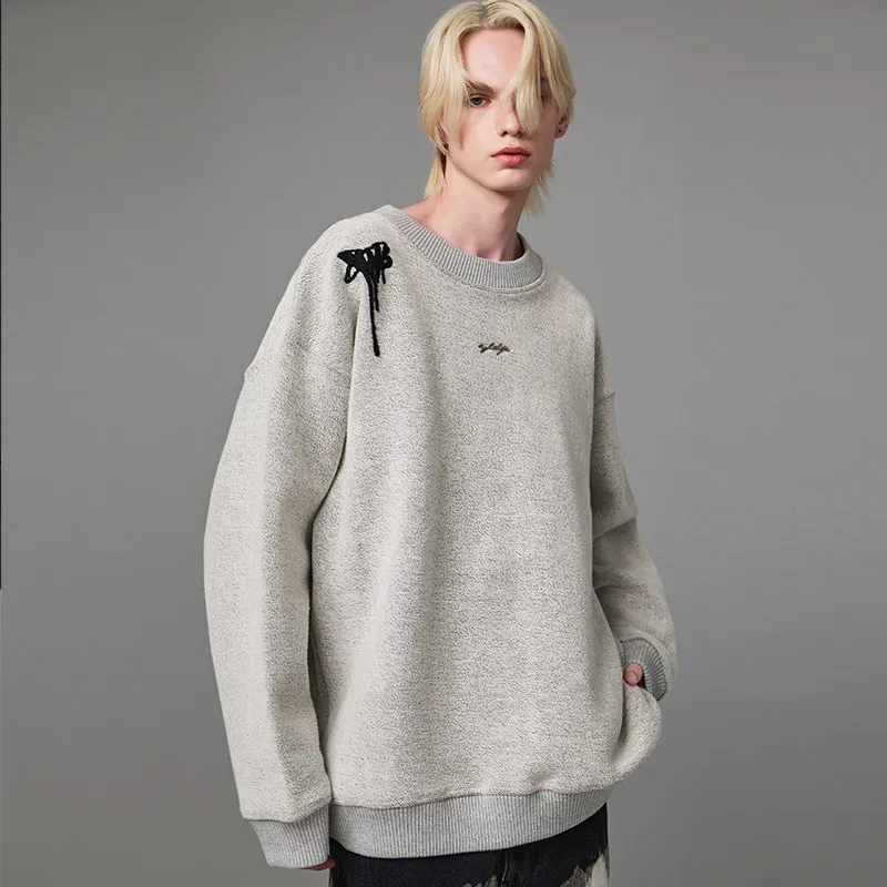 YLDP Sweatshirts Unisex Heather Gray-2