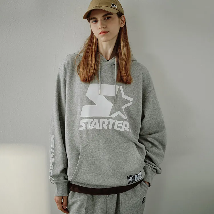 STARTER Sweatshirts Unisex New Light Heather Gray-9