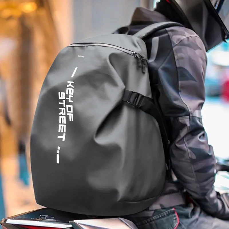 RIOREX Fabric Backpack Regular Unisex Black-24