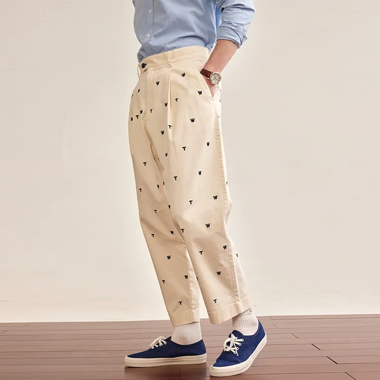 Teenie Weenie Men Casual Pants Unisex Ivory-6