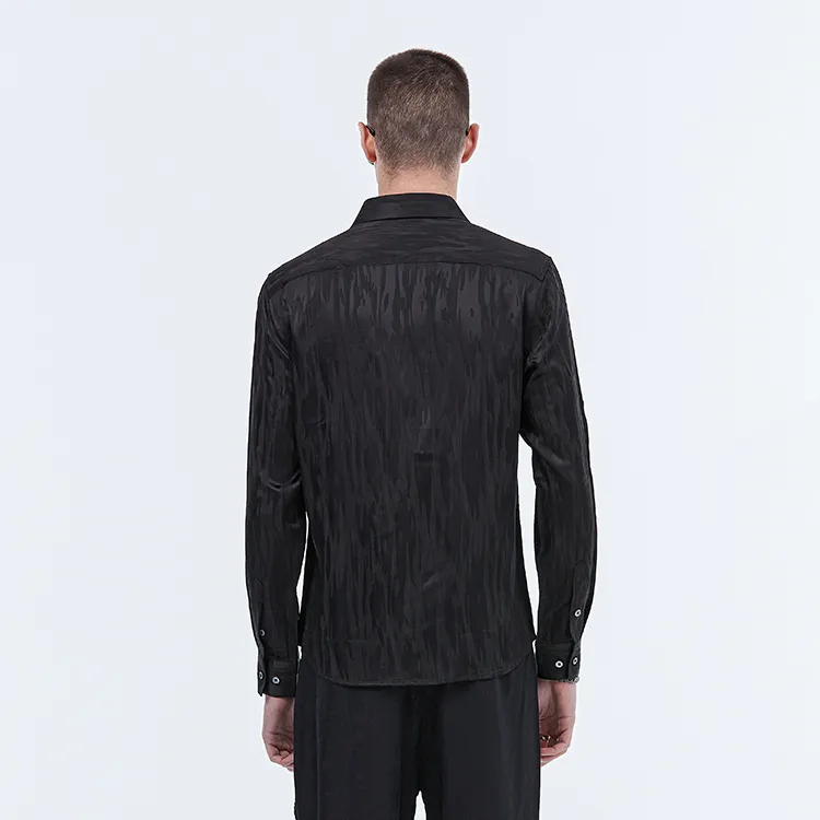 DAVID NAMAN Shirts Men Black-5