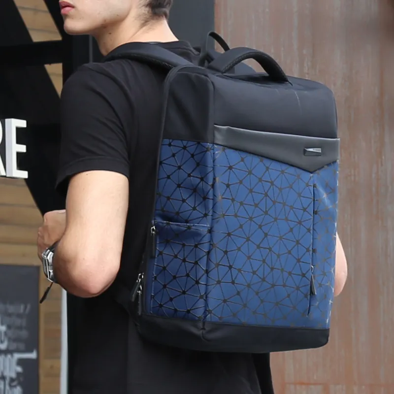 AOKING AK Polyester Laptop Backpack Large Size Men's Multicolor-4