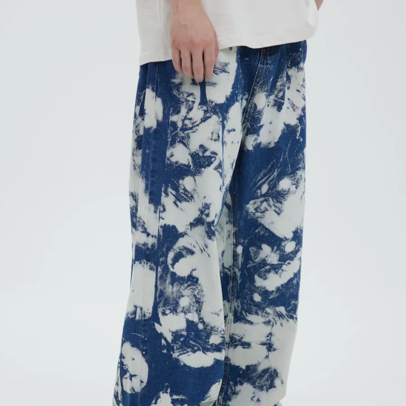 Pious Faith X RARS RAIKS RARS RAIKS X Pious Faith Jeans Unisex Blue-3