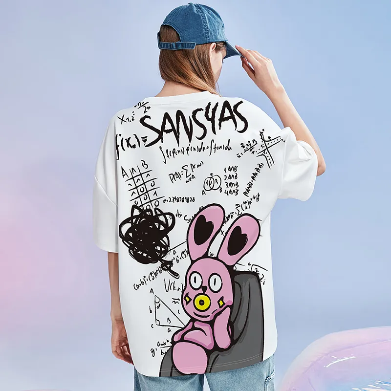 SANSYAS T Shirts Unisex White-4