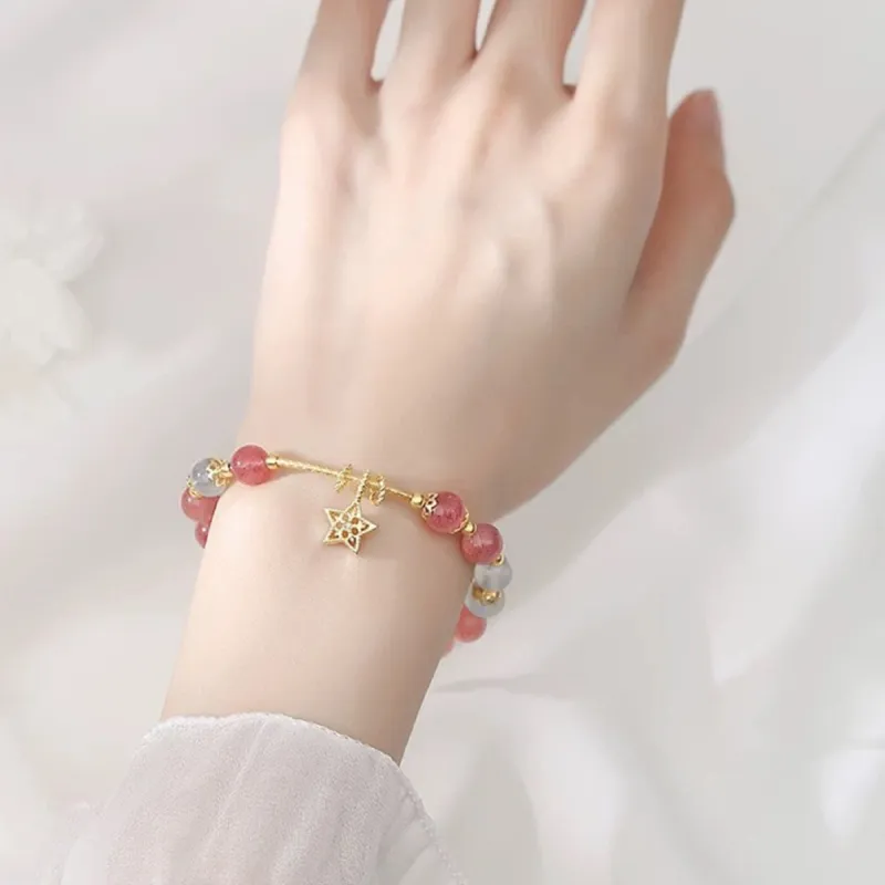 PIARA Faux Strawberry Crystal Bracelets Women's-2