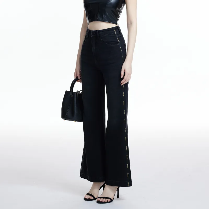 LIUREGALI Jeans Women's Black-5
