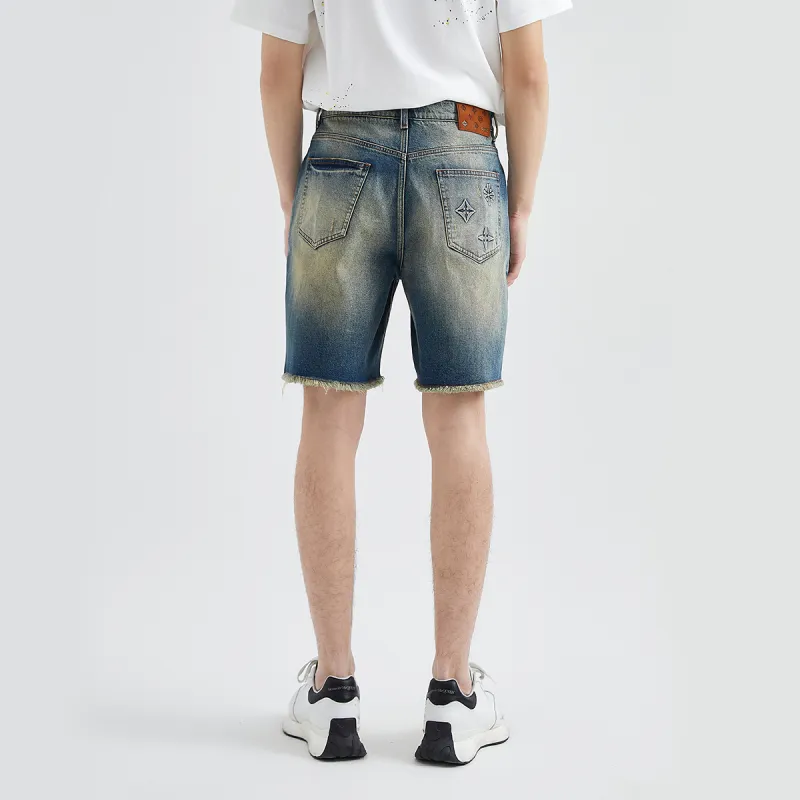 23R+ Denim Shorts Men Blue-4