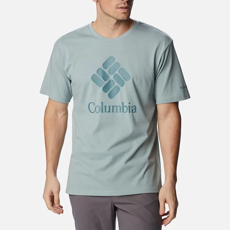 Columbia Drop Shoulder Sleeve T-Shirt Men's Green-2