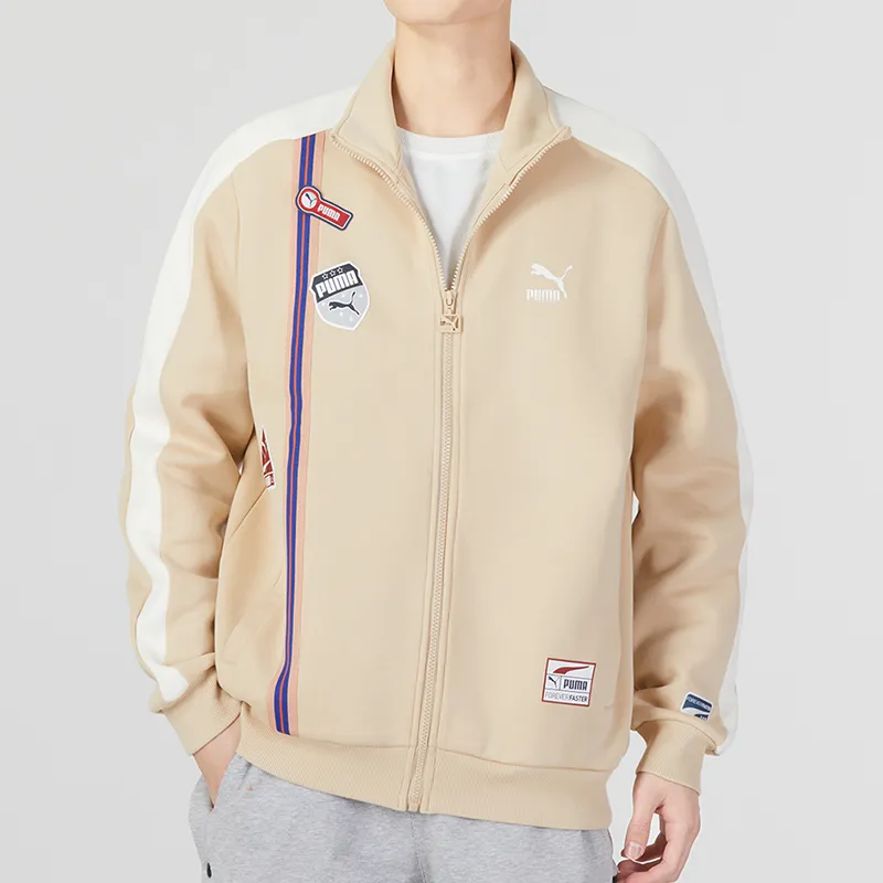 PUMA Team Badge Jacket Men's Khaki-2