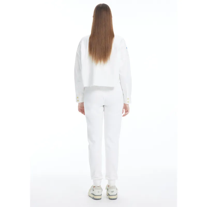 Valeria Obbaco Jogger Sports Pants Women's White-3