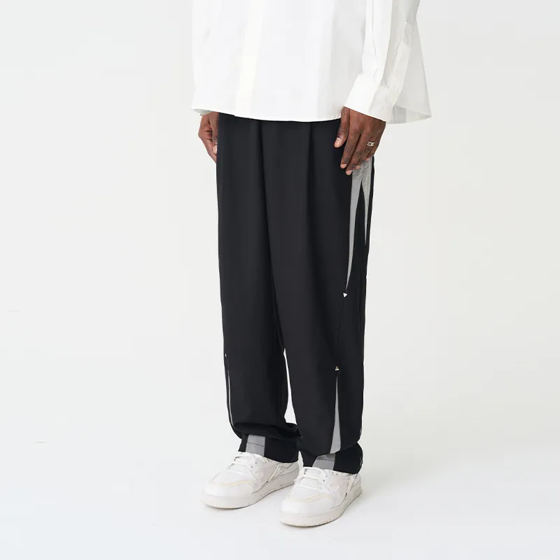 HARSH AND CRUEL Straight Casual Pants Fall Unisex Black-2