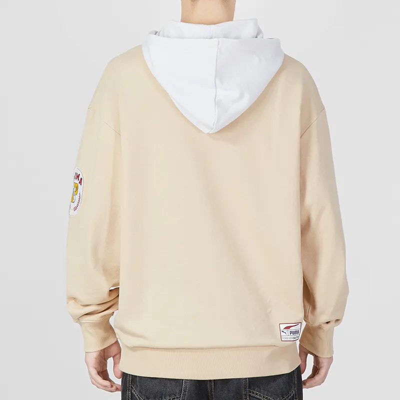 PUMA TEAM BADGE Early Spring Series Sweatshirts Men Khaki-4