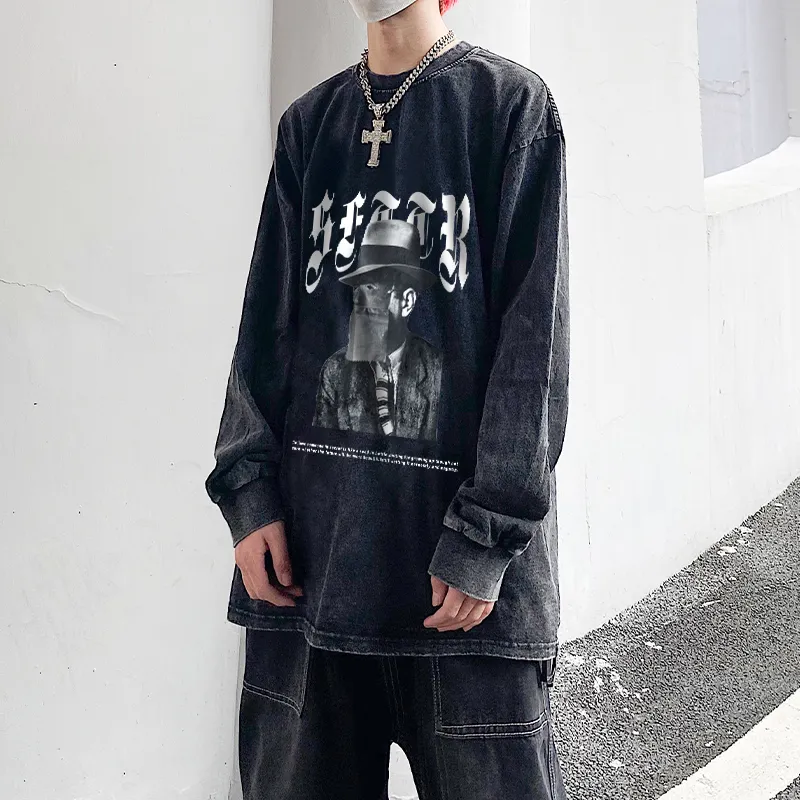 SFTTR Long Sleeved T Shirt Unisex Black-2