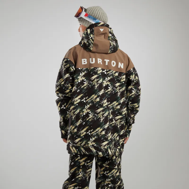 BURTON Aizawa Ski Tops Unisex Green Camouflage-2