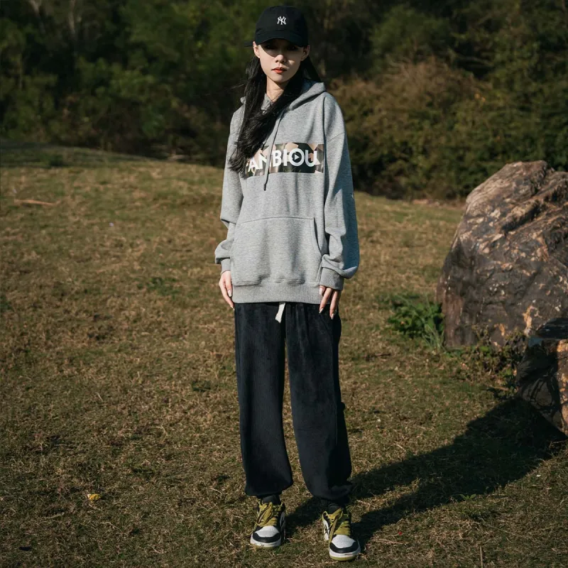 FANBIOU Hooded Loose Fit Sweatshirt Winter Unisex-16