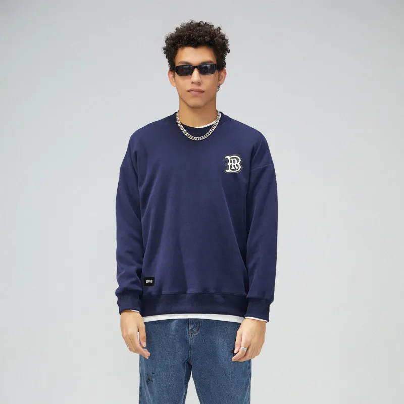 BRNR Crew Neck Loose Fit Sweatshirt Spring Fall Unisex-17