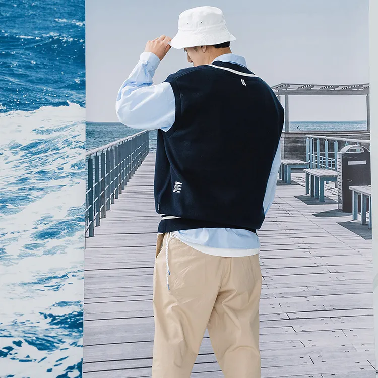 Nautica White Sail Nautica White Sail SS22 Vests Unisex Navy Blue-6