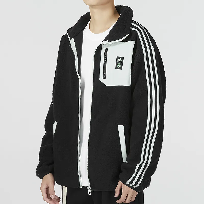 Adidas Free Shipping With AdiClub Real Madrid Lifestyler Fleece Jacket-4