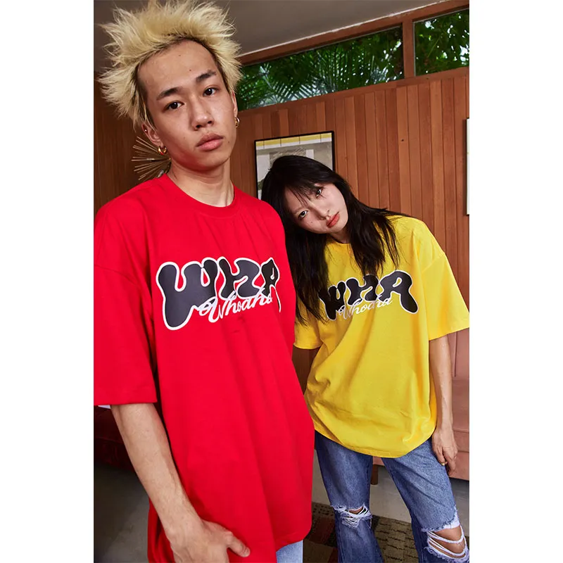 WHOA HA! Drop Shoulder Sleeve T Shirt Men's-11