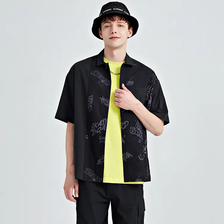 Kappa Shirt, Summer Men's Black-2