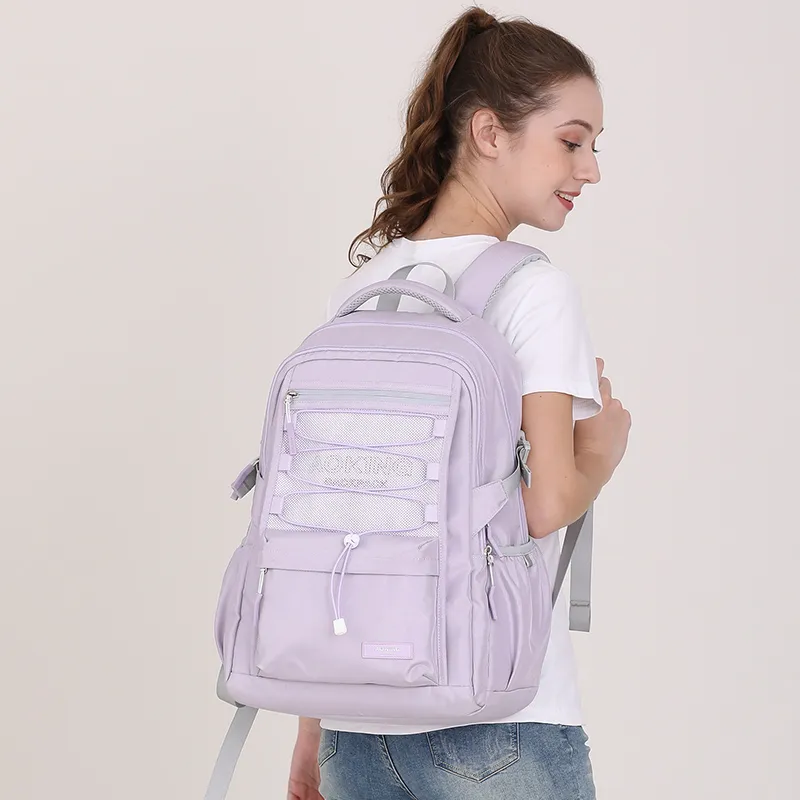 AOKING AK Polyester Laptop Backpack Large Size Unisex Multicolor-18