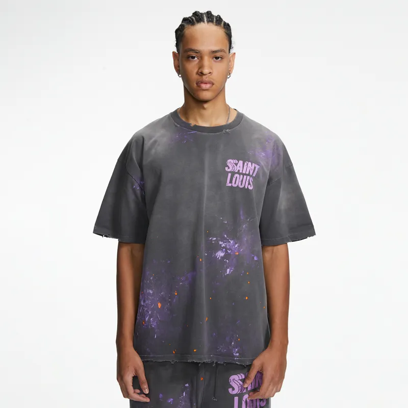 SSSAINT LOUIS T Shirts Unisex Washed Gray-3