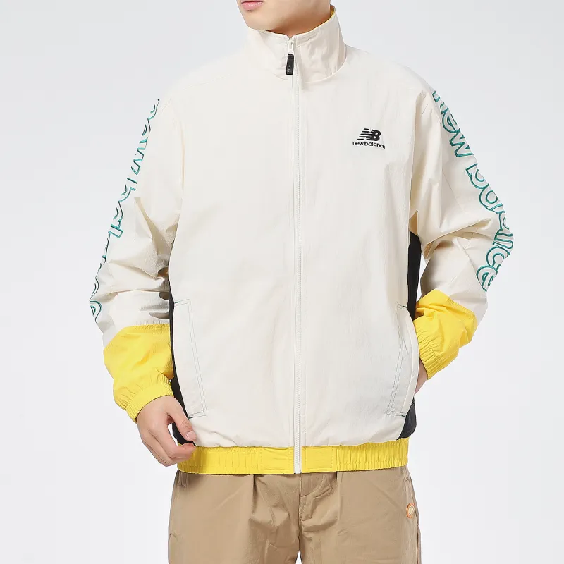 New Balance Jackets Men Beige-2