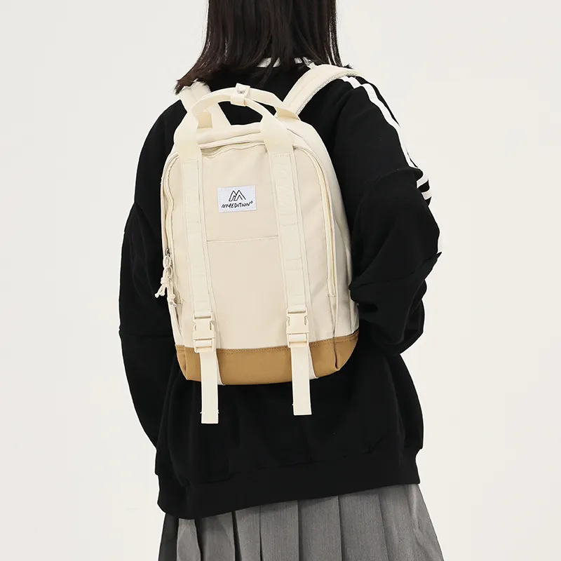 MYEDITION Durable Oxford Multi Purpose Backpack Student Backpack Small Size Unisex Multicolor-2