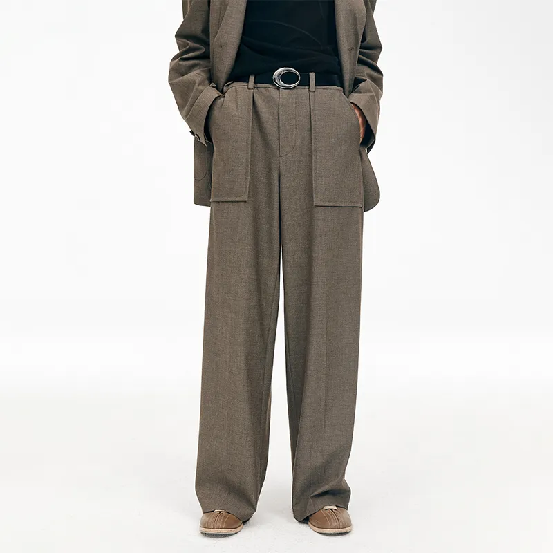 SIMPLE PROJECT Straight Casual Pants Unisex-2
