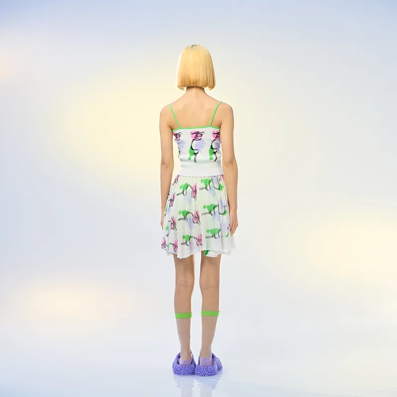 CHAU·RISING Chaurising Our Utopia Series Casual Short Skirts Women's White-2