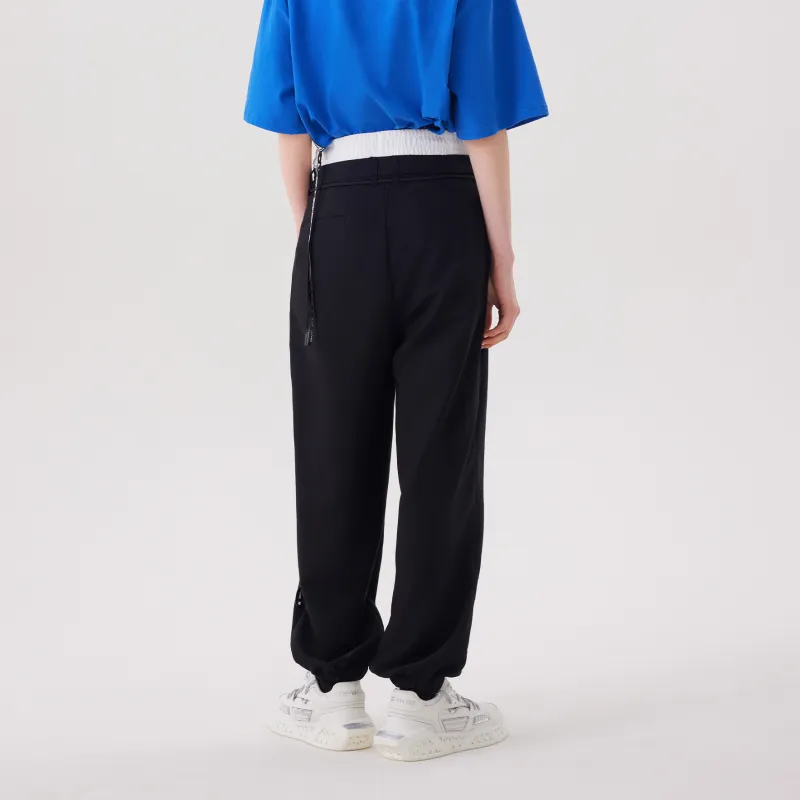 YK&YB Knitted Sweatpants Unisex Black-4