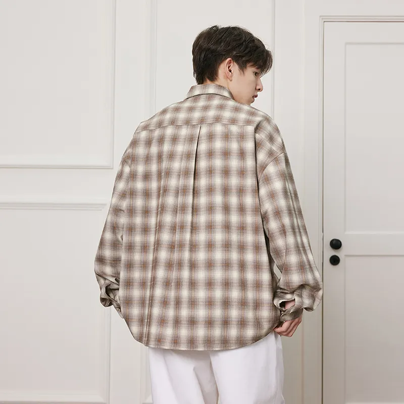 CONKLAB Shirts Unisex Brown Plaid-2