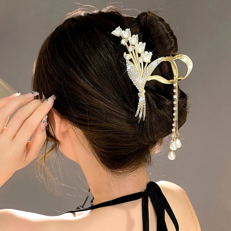SENDME Alloy Hair Clips Women's-2
