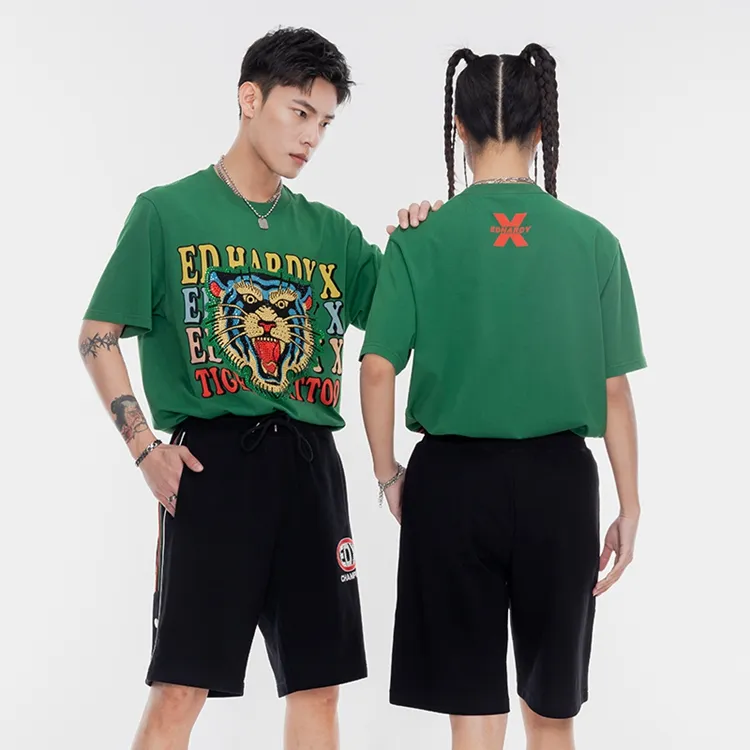 ED HARDY X Casual Shorts Unisex Black-3