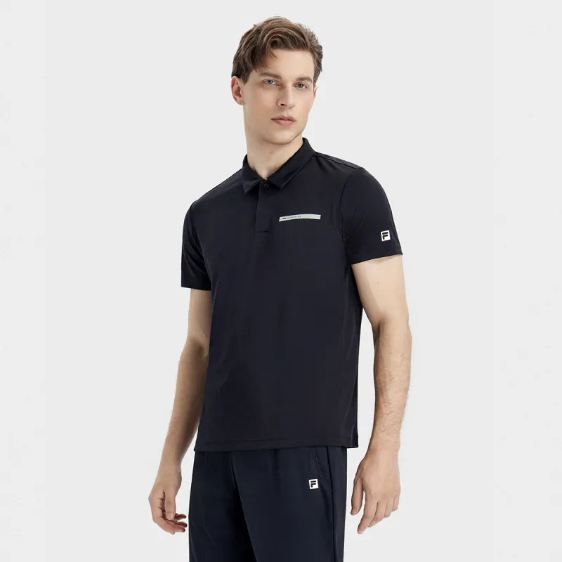 FILA Polo Shirt Men's Pitch Black-2