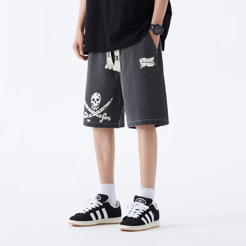 SEANBYSEAN Denim Shorts Unisex-16
