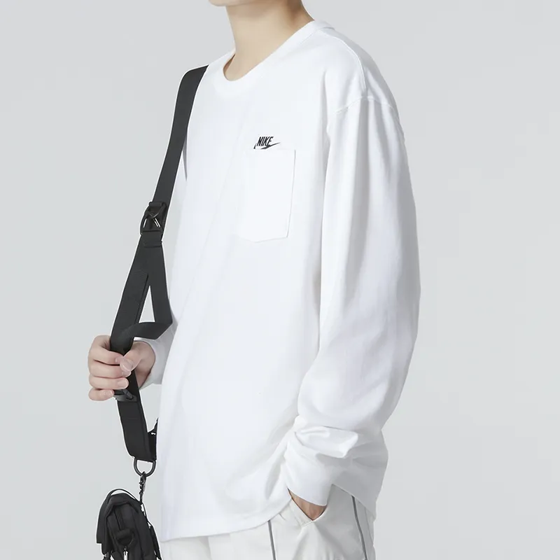 Nike T Shirts Men White-4