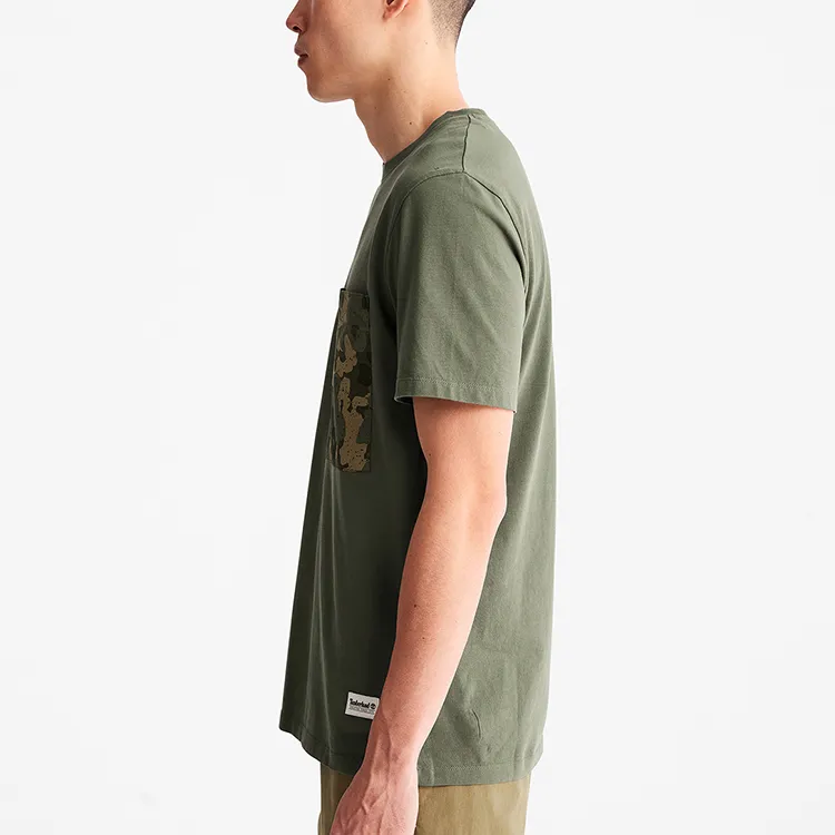 Timberland T Shirt Men's Army Green-5