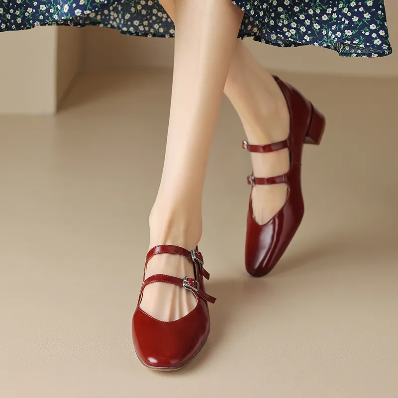 Naiyee High Heels Women's Burgundy/Silver/Ecru-6