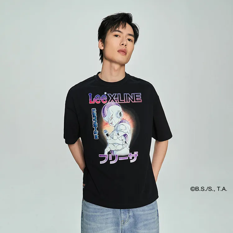 Lee X Dragon Ball Co brand T Shirts Men Black-3