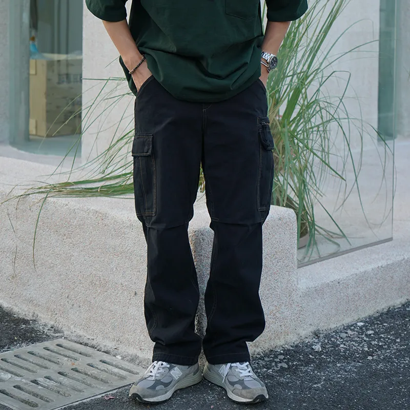 TEKABLU Cargo Pants Casual Pants Men's Black-2