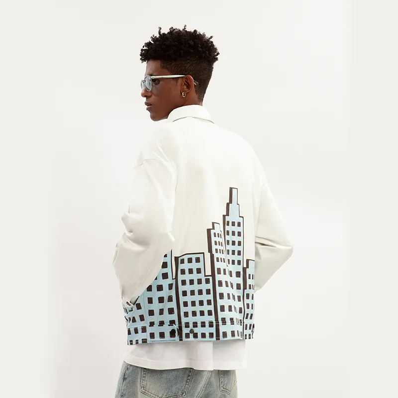 EMPTY REFERENCE Jackets Coats Unisex White-4