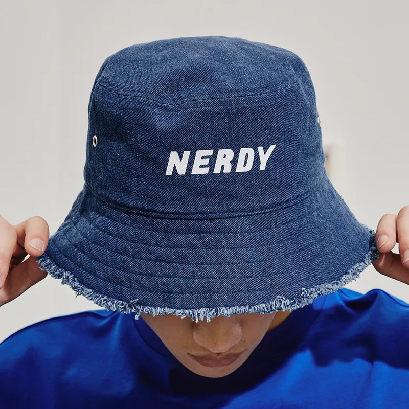 Nerdy Bucket Hats Unisex Blue-2