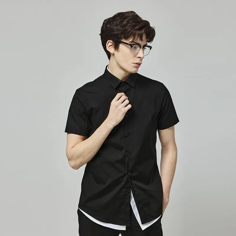 RARE Short Sleeved Shirt Men's Black-3