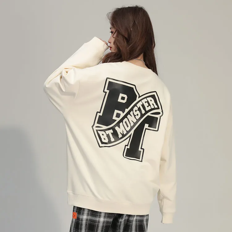 Bt Crew Neck Loose Fit Sweatshirt Spring Fall Unisex-10