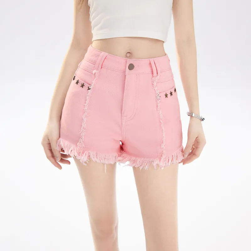 MEETLADY Denim Shorts Women's-2