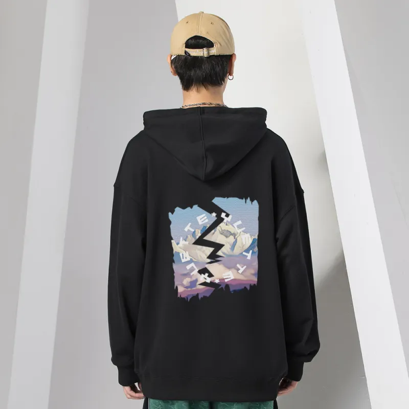 Yvette Hooded Loose Fit Sweatshirt Unisex-2