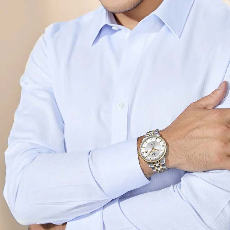 EBOHR EBOHR Master Collection Mechanical Movement Stainless Steel Strap Watch Unisex Black Dial 36480319-13