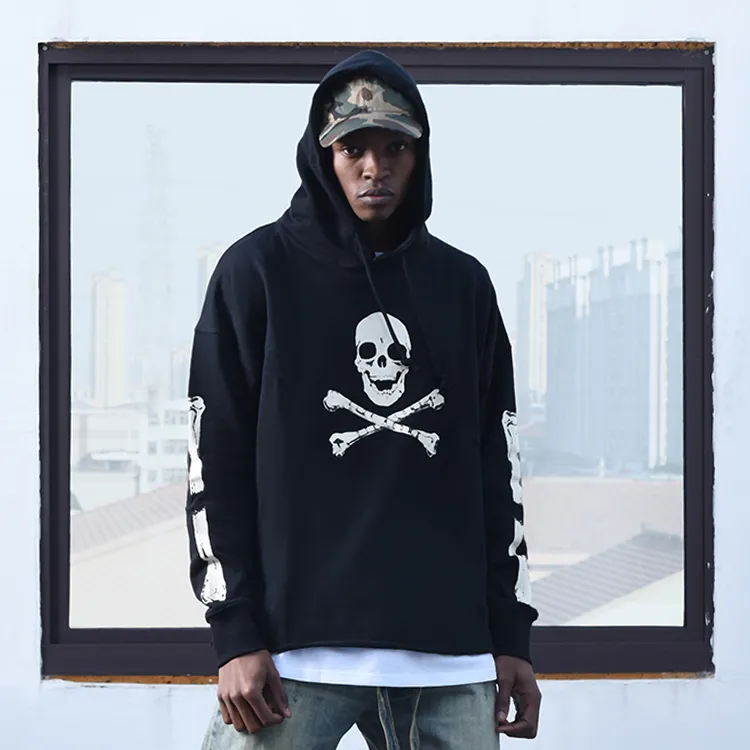 VLONE Skull Series Sweatshirt Unisex Black-3