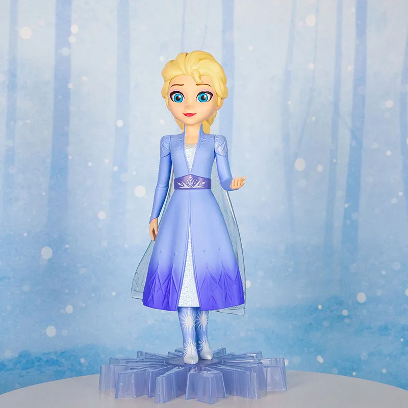 Disney Frozen Collection Elsa Princess Sound And Light Plush Toy Chibi Figures-1